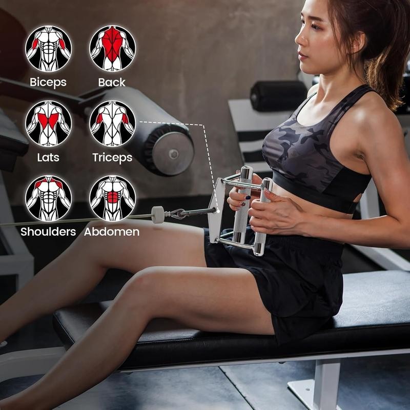 V-Shaped Bar Straight Rotating Bar Curl LAT Pull Down Bar