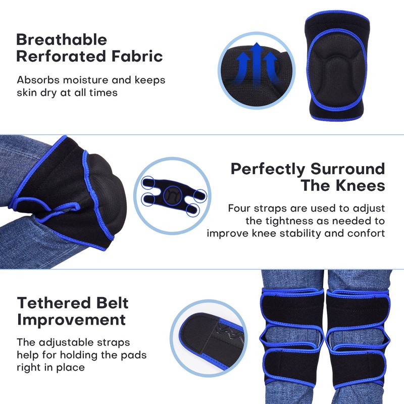 YKTSUJ Knee Pad Women Men for Gardening House Working, Floor