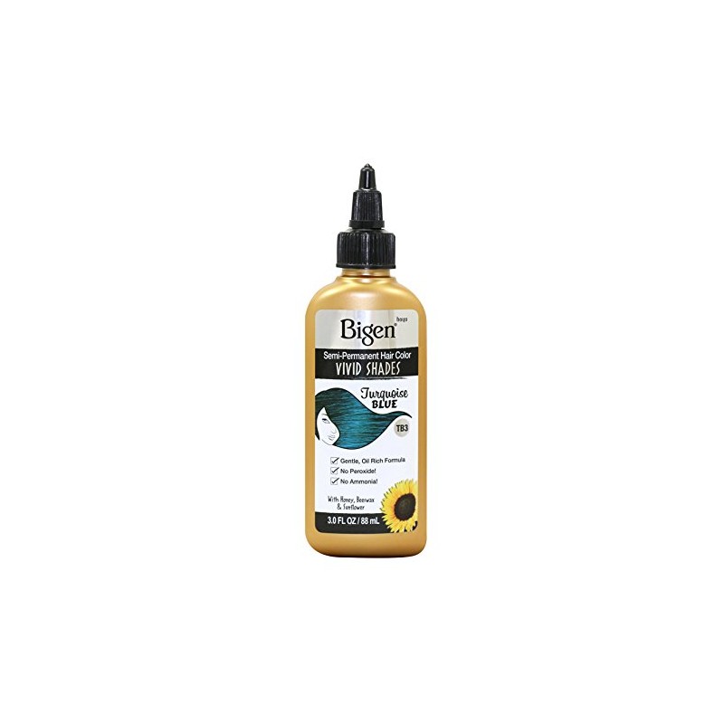 Bigen Vivid Shades Semi-permanent Hair Color, Turquoise Blue