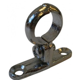 42mm Cast Brass Chrome Plated Screw-On Pipe Bracket