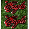 Pair Set Eagle Emblems 3D Badge Truck Decal Replacement for