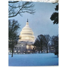 Unused Vintage 1984 Christmas Card National Republican Committee Capitol