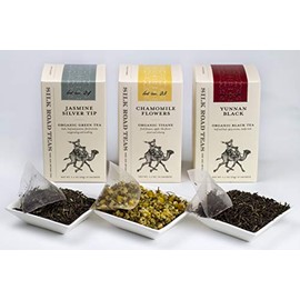 Organic Chamomile, Jasmine, Yunnan Black Tea Variety Pack