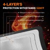 Large Fireproof Document Bags, 24x12x12" Waterproof Storage Firesafe Bag, Large