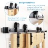 ZEKOO 10FT Single Track Bypass Sliding Barn Door Hardware Kit