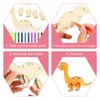 6 Pieces Dinosaur Wooden Craft Set, Dragon Birthday Craft Set