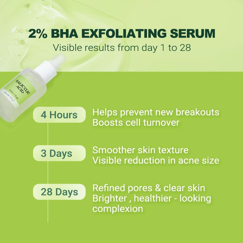 pure.tiful 2% Salicylic Acid (BHA) Serum for Acne & Blackheads