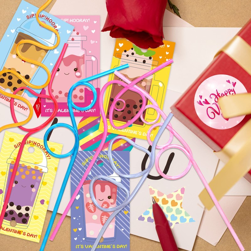 Straw Valentine’s Day Cards