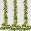 Dolicer 3 Packs Eucalyptus Garland with LED Lights String, 18FT