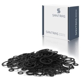 SANTRAS® Flat Gaskets 1/2 Inch [Pack of 100] Made of Rubber for Various Applications - Gasket Set with Rubber Gasket, the All-rounder among Gaskets