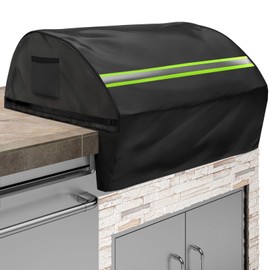 Built-in Grill Cover for Lynx 36-Inch - Heavy Duty 600D Waterproof with Reflective Strips and Plush Lining,Protects The Built-in Grill While Enhancing its Visual Appeal,25.5''L x 36''W x 26''H,Black