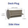 ALLSAFE Pool Fence Deck Sleeves & Plugs for 1 Inch