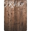 Trash Can (Wood Grain) Removable Vinyl Decal Sticker Splash/Anti Scuff