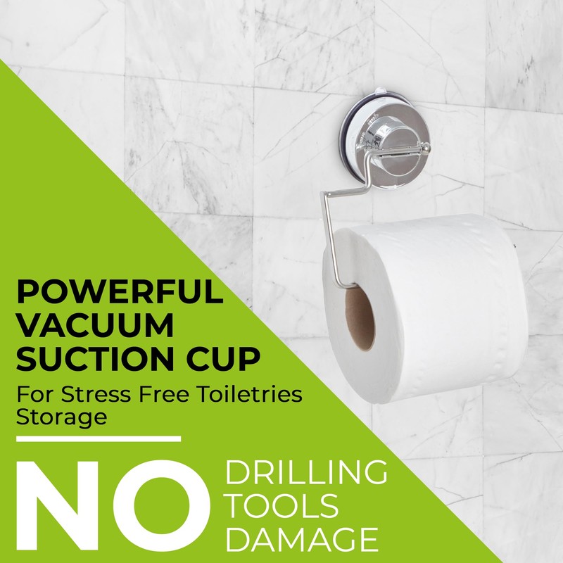 Blue Canyon Gecko Toilet Roll Holder, Shower Caddy with Quick