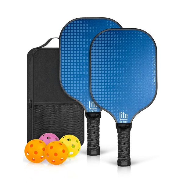 LITE READY Pickleball Paddle Set of 2 – Lightweight Fiberglass