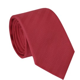 Luckyvestir Ties for Boys, Boys Red Tie, 2.36" Self Solid Color Kids Ties for Boys 8 10 12 Yoears