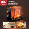 Foyoconven 2 Slice Toaster with Touch Screen, 1.5" Extra Wide