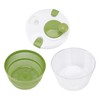 Oumefar Salad Spinner, Manual Lettuce Spinner with Rotary Handle, Vegetable
