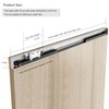 DIYHD 48" Concealed Sliding Barn Door Hardware with Dual Soft