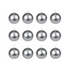 Zest Candle 12-Piece Ball Candles, 2-Inch, Metallic Silver