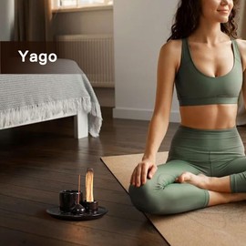 IMEEA Palo Santo Holder, Sage Holder, 4 in 1 Incense Holder Incense Burner for Burning Sage, Incense Stick, Palo Santo, 5.1" Ceramic Ash Catcher Tray for Meditation Room