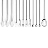 12Pcs Laboratory Spatula 304 Stainless Steel Multifunctional Sampling Scoop Experiment
