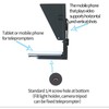 KIPYE 12inch Teleprompter, Prompter with Remote Control and app for