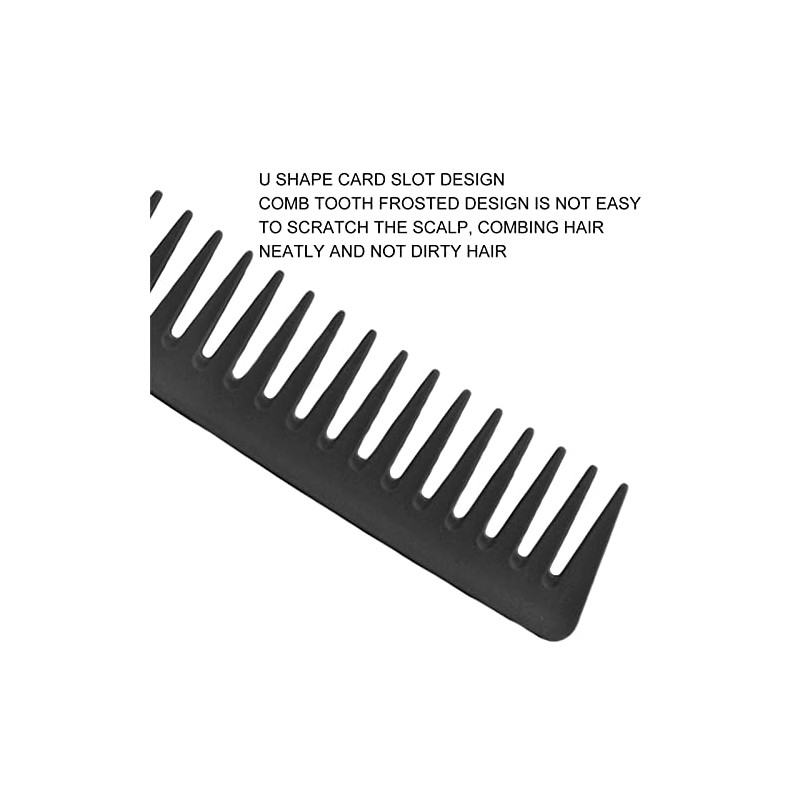 Peine de Dientes Anchos, Cabello Grande Redondeado, Peine Desenredante sin