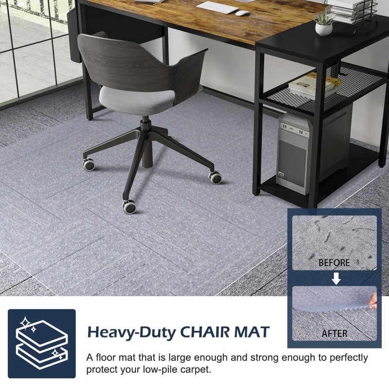 Chair Mat for Carpet, SALLOUS 46" x 60" Office Chair