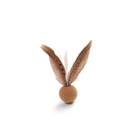 from The Field | Oscar De La Bird Cat Toy | Natural Cork Ball with Dye-Free Feathers | Eco-Friendly, Durable, USA-Made Interactive | Play Toy for Cats and Kittens
