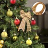 100 PCS Christmas String- Gold Twine String Thread Twist Ties,Tinsel