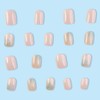 Short Press on Nails Square Fake Nails Acrylic Nails Press