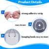 Grevosea 12 Pcs Wall Plate Hangers, Adhesive Picture Hangers Frame