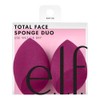 e.l.f. Cosmetics Total Face Sponge Duo, 2 unidades