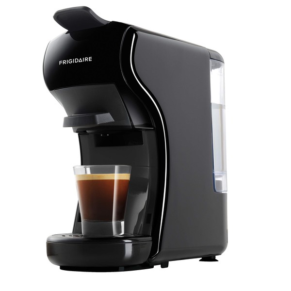 FRIGIDAIRE ECMN103-BLACK Multi Capsule Compatible Coffee Maker-Nespresso Dolce Gusto and Grounds, 7 liters, Black