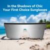 Dollger Square Oversized Sunglasses for Women Men Fashion Flat Top