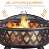 Yaheetech Fire Pit 36in Outdoor Wood Burning Fire Pits Wood