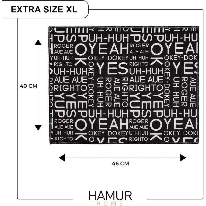 Hamur Home Set of 2 Drying Mat for Dishes, 40