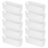 Pack of 10 Storage Boxes, Storage Boxes, Storage Baskets, Plastic,