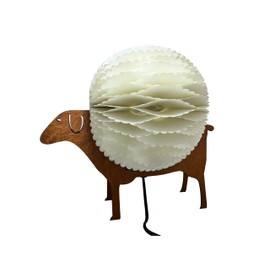 MAD MUNKEE 3D Animal Lamp - Wooden Foldable Sheep Lamp - Cute Modern Table Light for Living Room, Office, Bedroom, Festival Decoration, Home Decor & Gifts