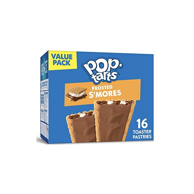Kellogg's, Pop-Tarts, Frosted S'mores Toaster Pastries, 16 Count, 29.3oz Box