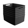 Curver Set of 6 Medium 12L Jute Decorative Plastic Organization