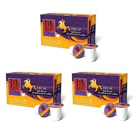 PJ's Coffee - Decaffeinated Single Serve Cups, 12 Count (Pack of 3)