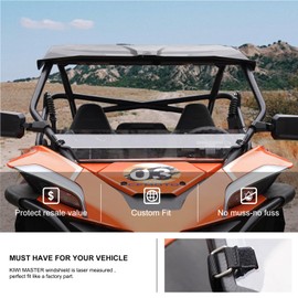 KIWI MASTER Hard Coat Poly Half Windshield for 2022-2024 CFMOTO ZForce 950 H.O/ 950 H.O.E.X./ 2020-2022 ZForce 950 Sport Accessories Heavy Duty Polycarbonate Scratch Resistant