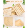 Baemin DIY Wood Crates 6 Pcs Decorative Storage Boxes, Rustic