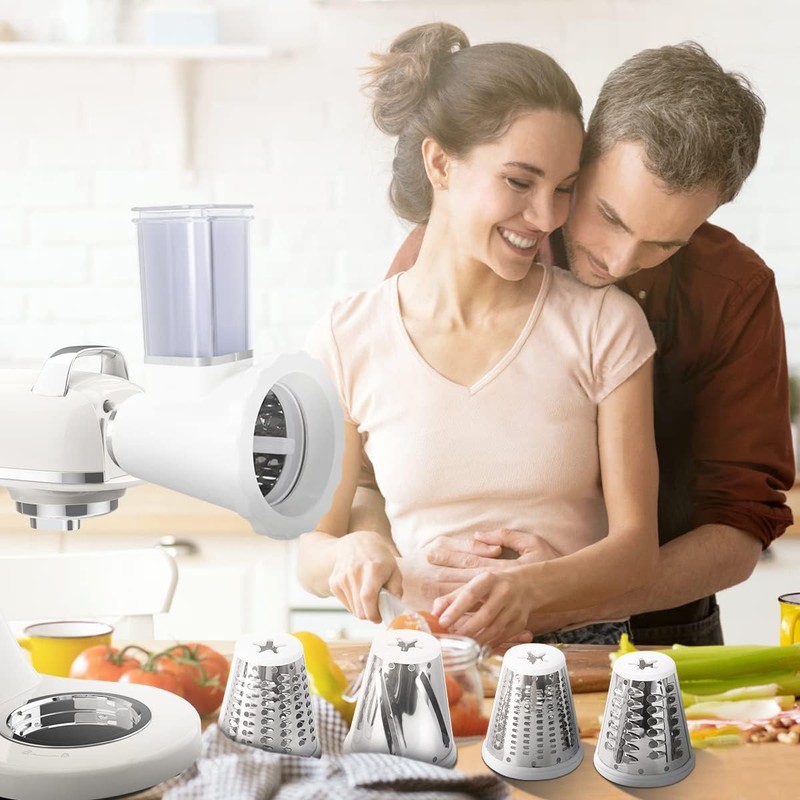 ZACME Slicer/Shredder Attachment for ZACME Stand Mixers, Cheese Grater &