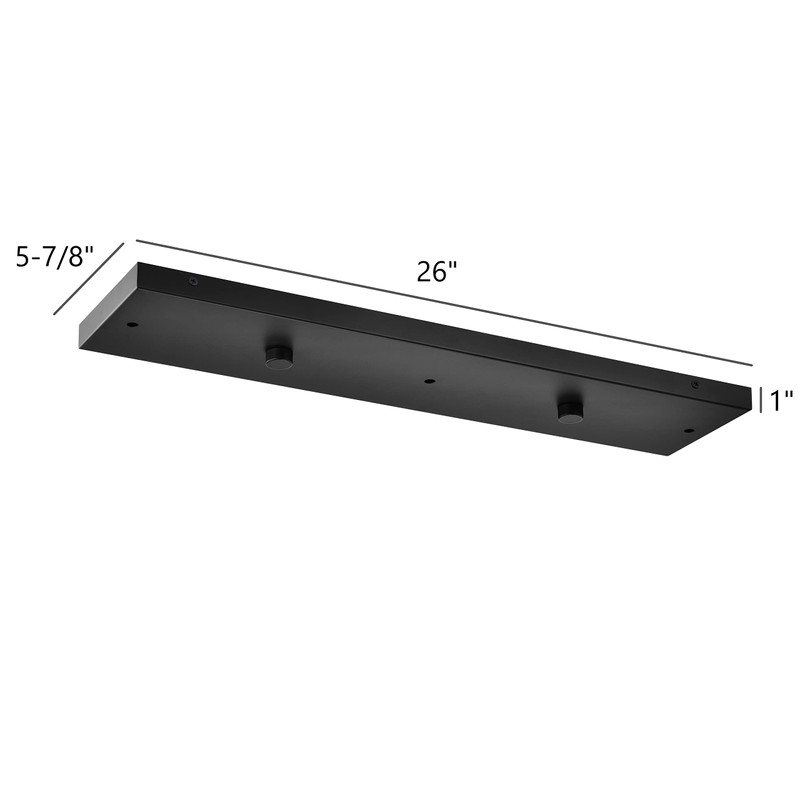 Three Pendant Light Linear Canopy Accessory Light Kit, 26 inch