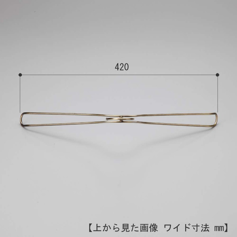 TAYA Men's Shirt Hanger TSW-2468BR-BN-42 W420mm Unrecessed Antique Gold/1 Piece