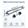 Alise Double Towel Bar Black,28" Towel Rack for Bathroom Wall