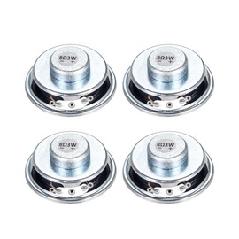 uxcell 3W 8 Ohm DIY Speaker 50mm Round Shape Replacement Loudspeaker 4pcs